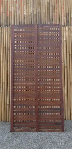 Artikelbild 6 des Artikels “Gartenzaun Koh Samui 90 x 180 cm aus Hartholz Merbau “